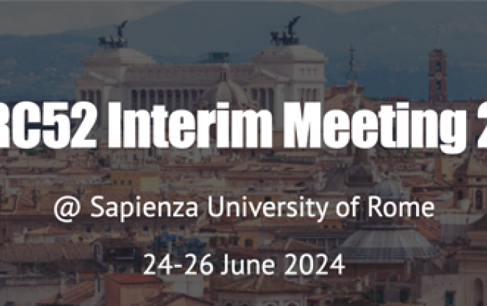 Banner Evento ISA RC52 Interim Meeting 2024