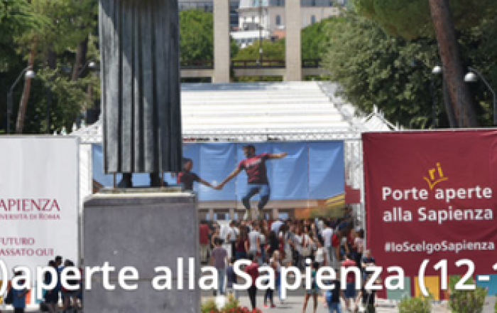 Banner Porte riAperte alla Sapienza 2022
