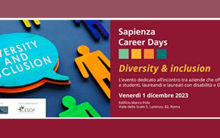 Banner evento Sapienza Career Days – Diversity & Inclusion