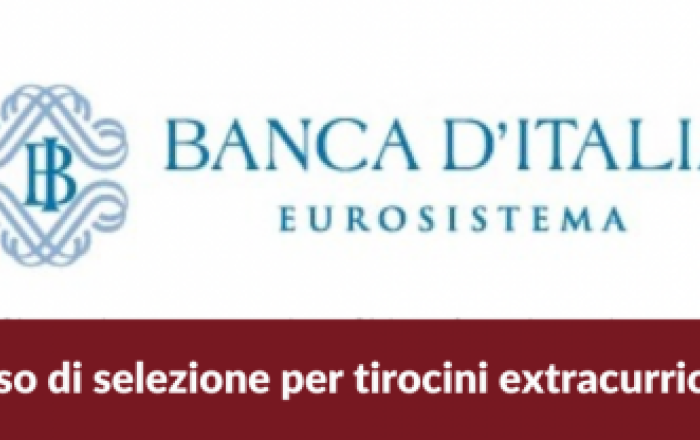 Banner Tirocini Banca D'Italia