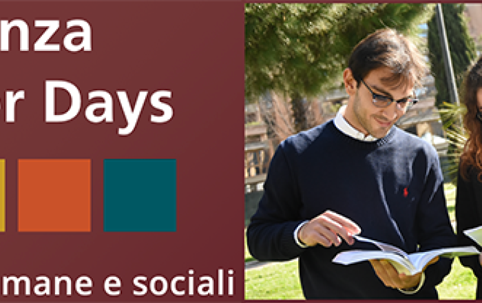 Banner Sapienza Career Days - Scienze umane e sociali 2024