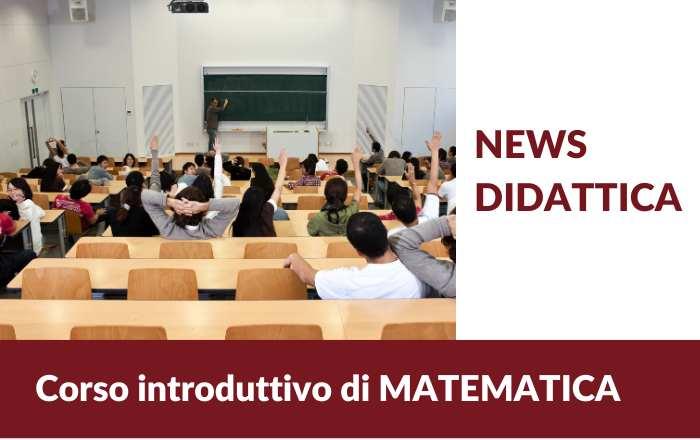 Banner news corso introduttivo matematica