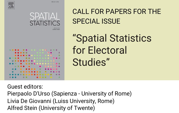 Banner evento “Spatial Statistics for Electoral Studies”
