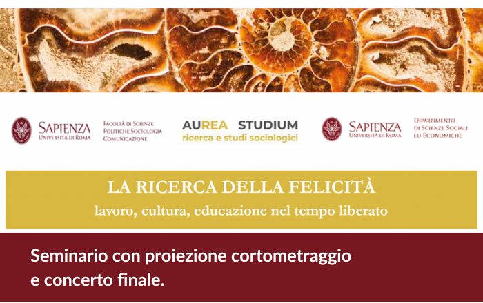 Banner seminario la ricerca della felicità