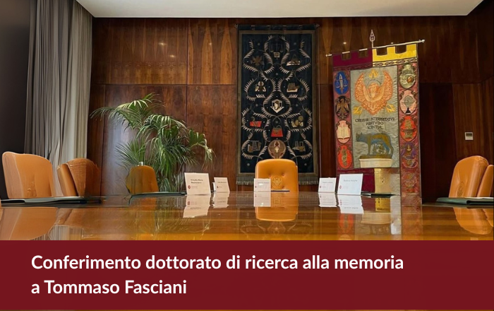 Banner evento conferimento dottorato